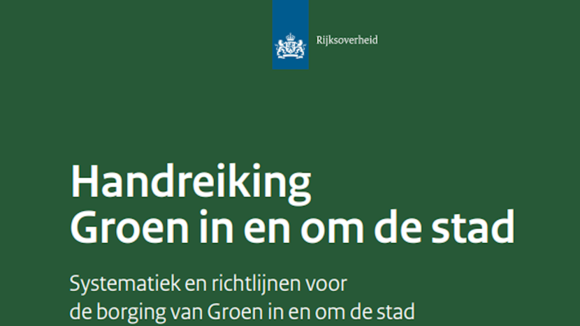 Voorblad handreiking Groen in en om de Stad