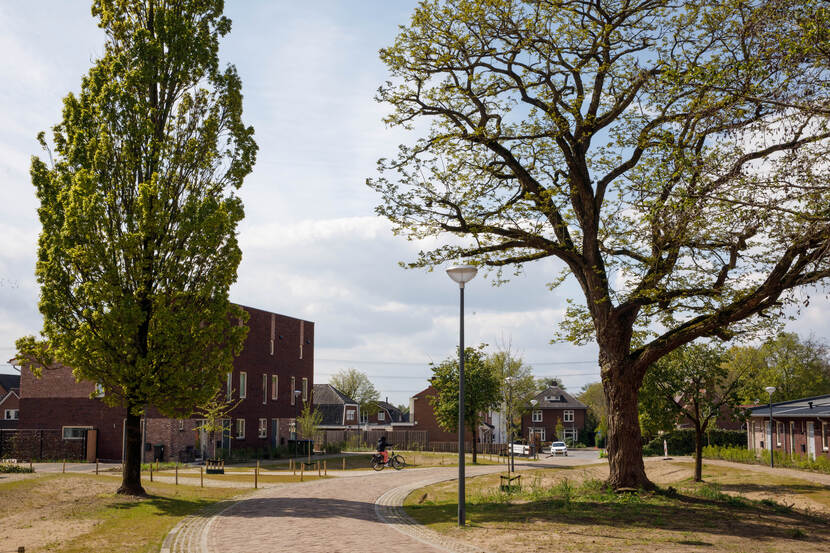 Een woonwijk met veel groen